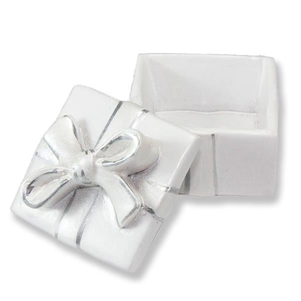 24 Adet Fiyonklu Kare Kutu Biblo 3x4cm