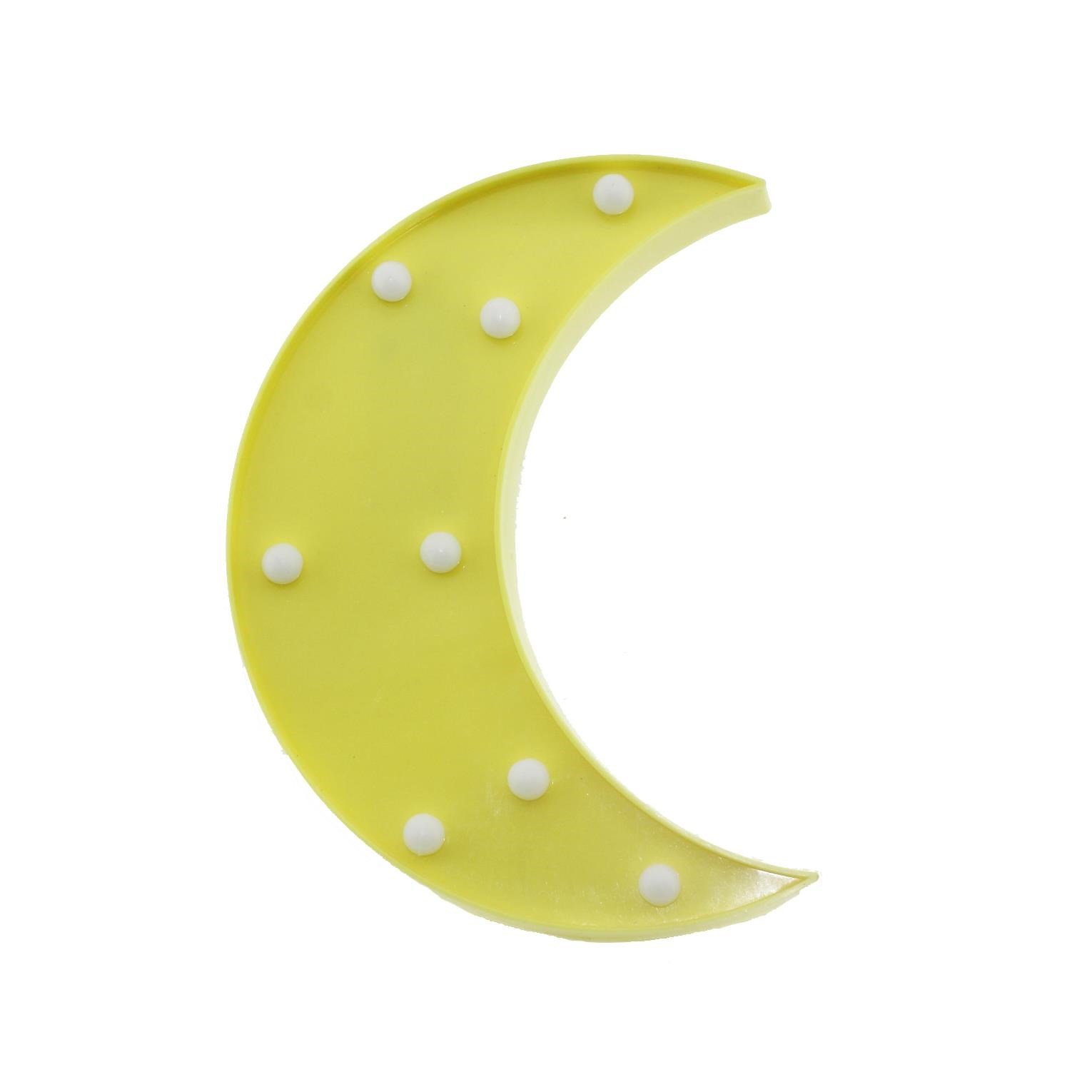 24cm Led Işıklı Plastik Ay Dede Gece Lambası