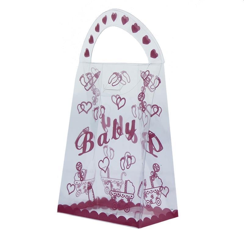 25 Adet 7x13cm Baby Yazılı Asetat Çanta