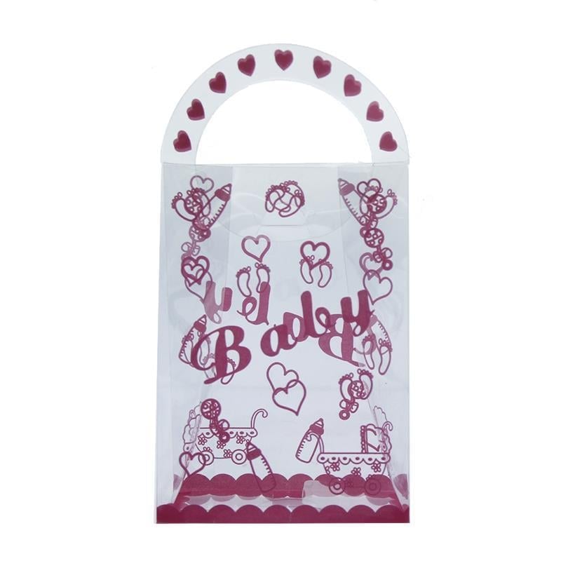 25 Adet 7x13cm Baby Yazılı Asetat Çanta