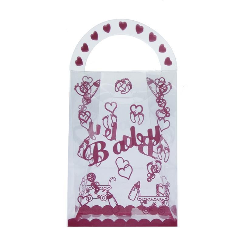 25 Adet 7x13cm Baby Yazılı Asetat Çanta
