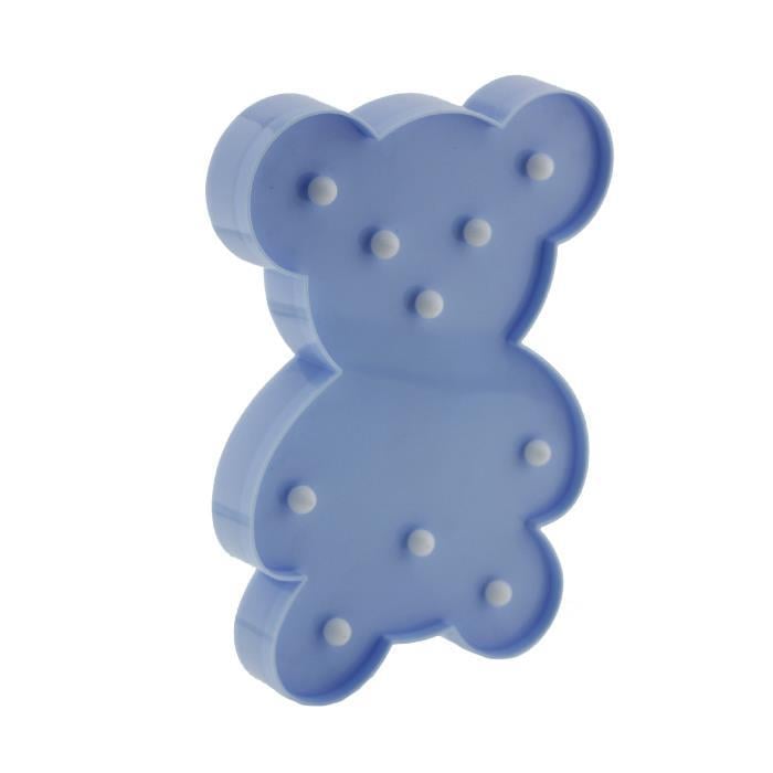 25cm Led Işıklı Plastik Ayıcık Gece Lambası