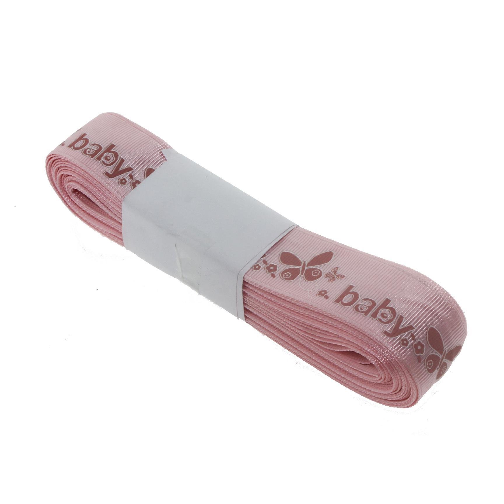 2,5cm x 10metre Baby Yazılı Grogren Kurdela