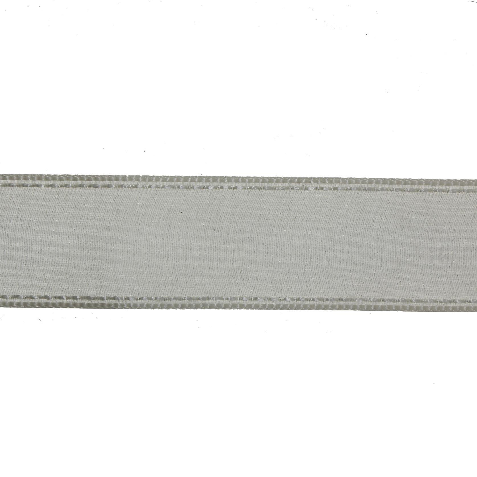 2,5cm x 45metre Kenarı Dikişli Organze Kumaş Kurdela