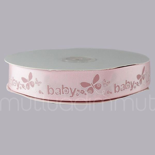2,5cm X 50m Baby Yazılı Grogren Kurdela