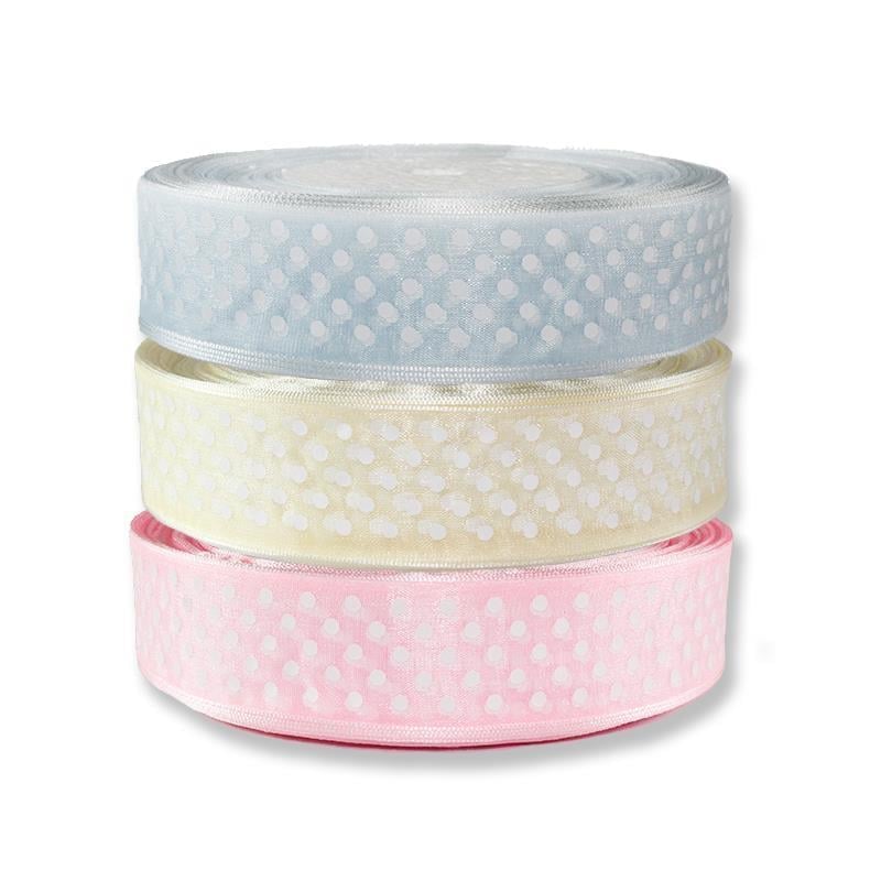 2,5cm X 50m Puanlı Organze Kurdela