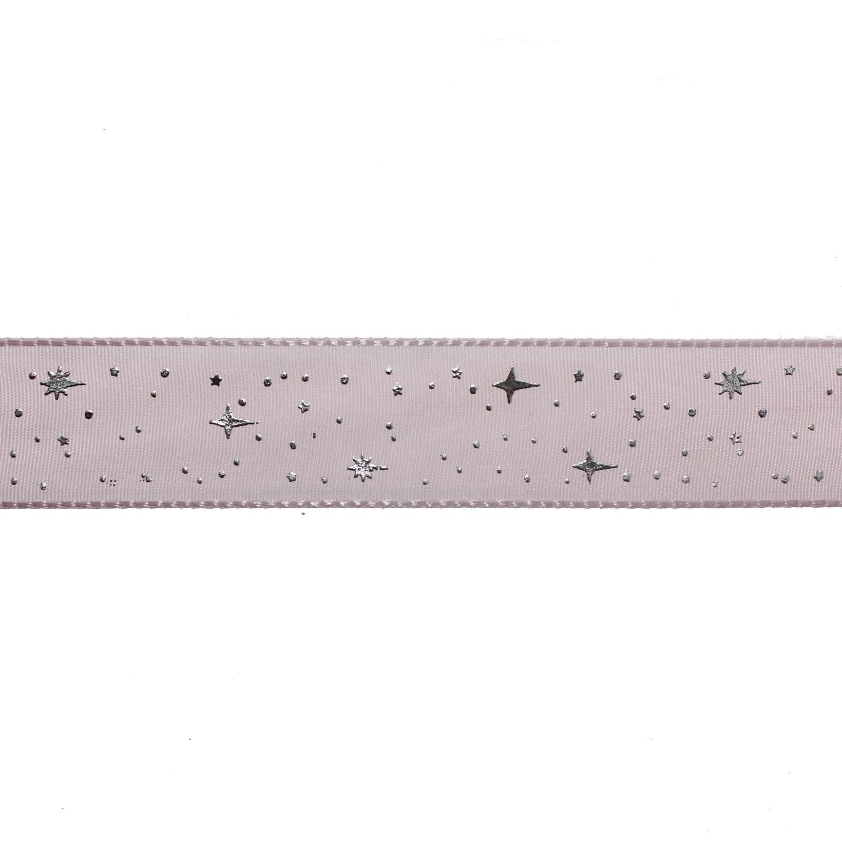 2,5cm x 5metre Parlak Yıldızlı Kumaş Kurdela