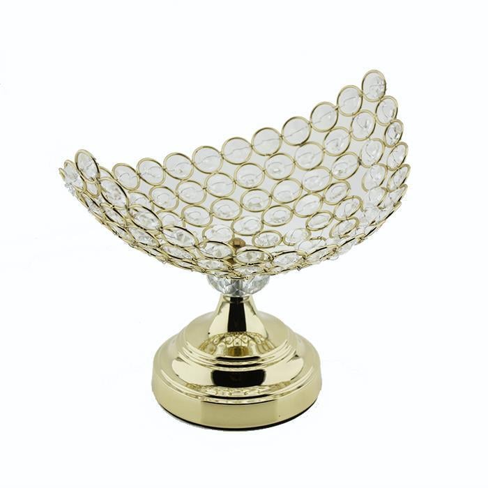 25x19cm Gondol Şekerlik Sunum Metal Taşlı