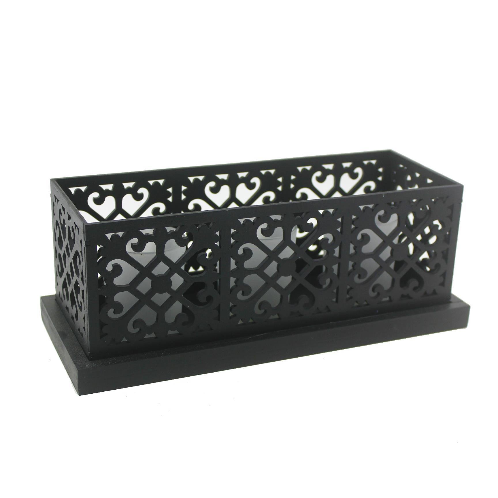 28x11cm Mumluk ve 3 Led Mum Pilli