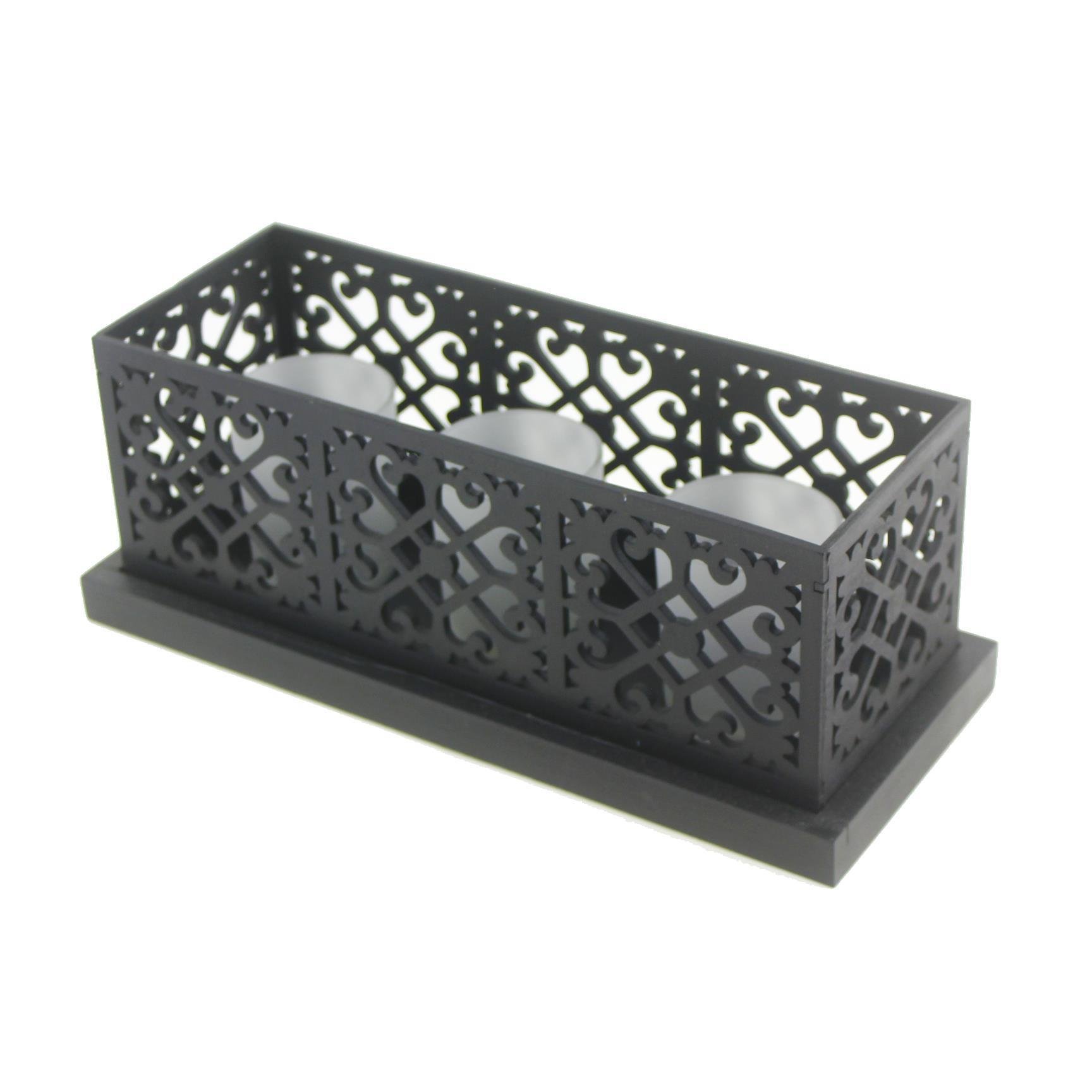 28x11cm Mumluk ve 3 Led Mum Pilli