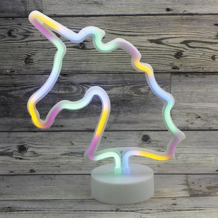 29x23cm Neon Led Unicorn At Aydınlatma
