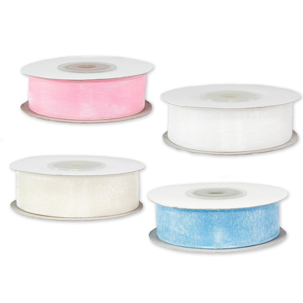 2cm X 22,5metre Düz Organze Kurdela