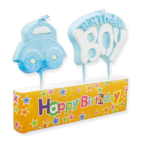 2li Doğumgünü Mum Arabalı