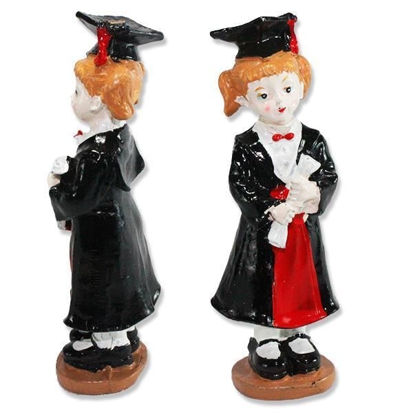 3 Adet 11cm Mezun Olmuş Kız Biblo