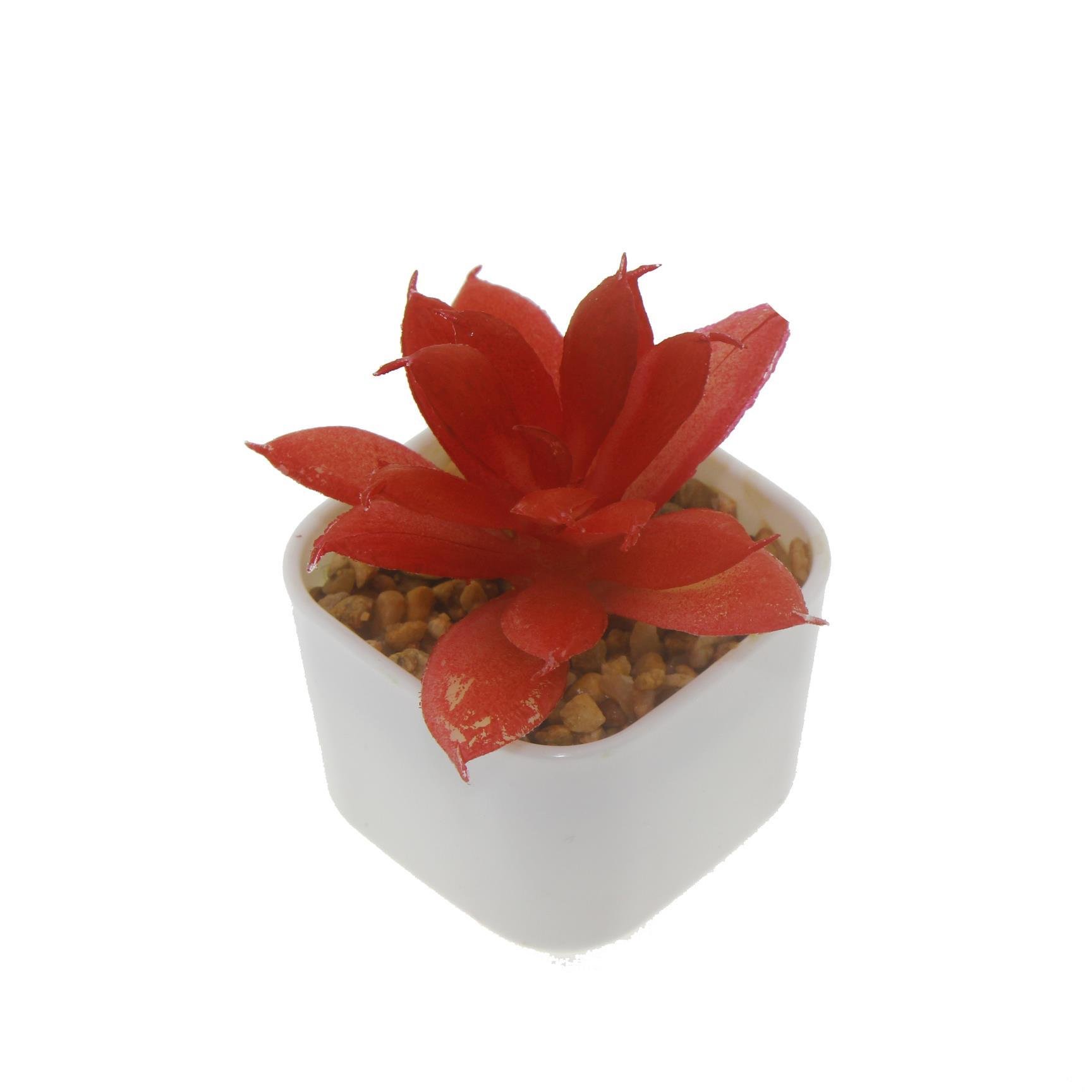 3 Adet 5x4cm Yapay Sukulent Çiçek Saksıda