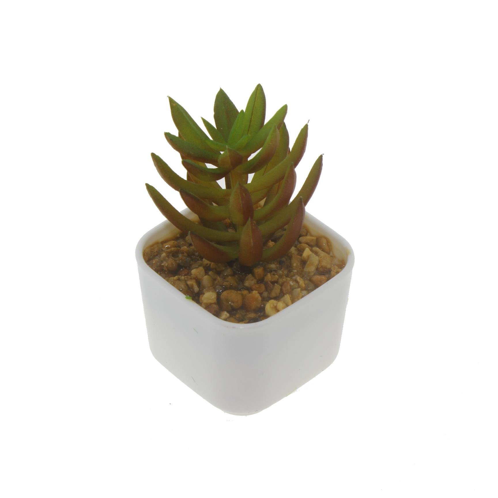 3 Adet 5x4cm Yapay Sukulent Çiçek Saksıda