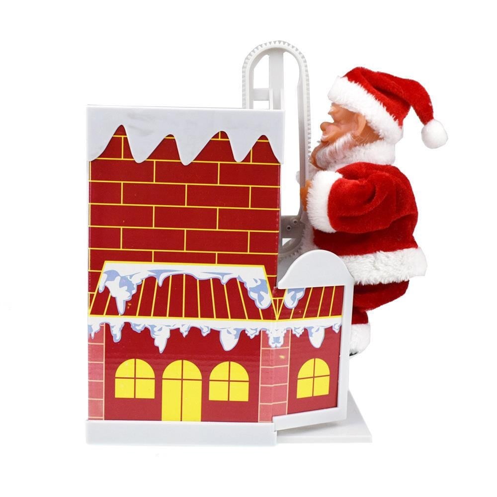 30cm Bacaya Girip Çıkan Noel Baba Hareketli Pilli