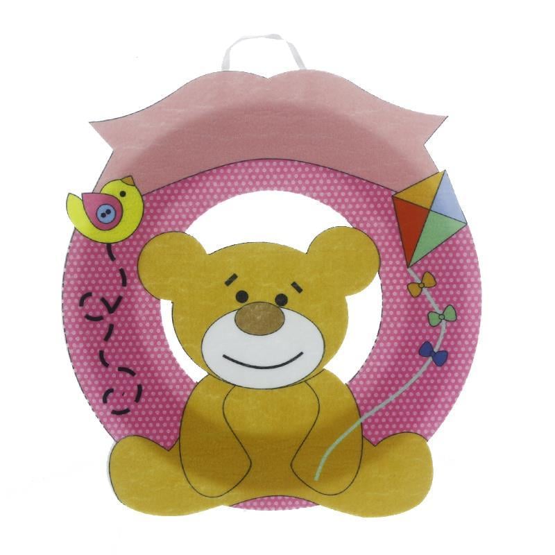 30x30cm Ayıcık Keçe Kapı Süsü