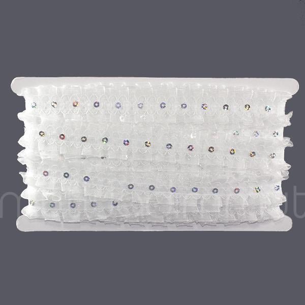 3cm X 9,1metre Pullu Dantel Kurdela