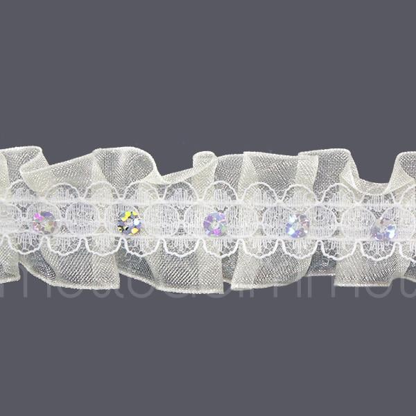 3cm X 9,1metre Pullu Dantel Kurdela