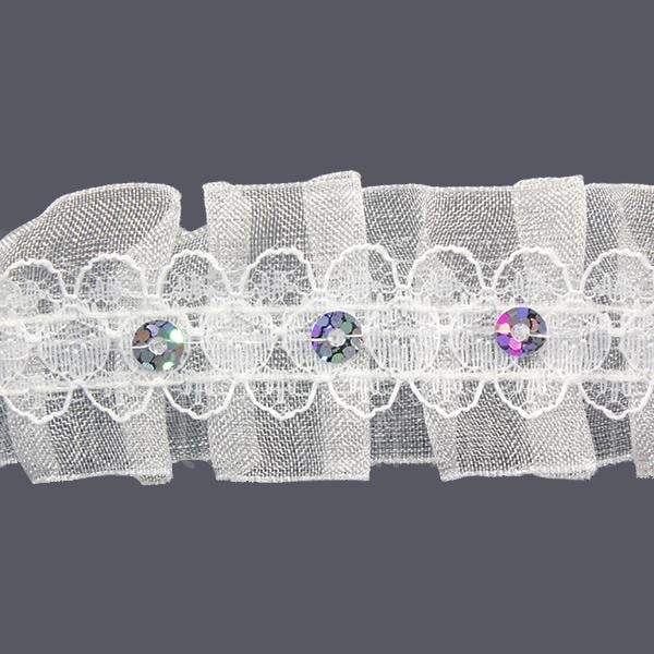 3cm X 9,1metre Pullu Dantel Kurdela