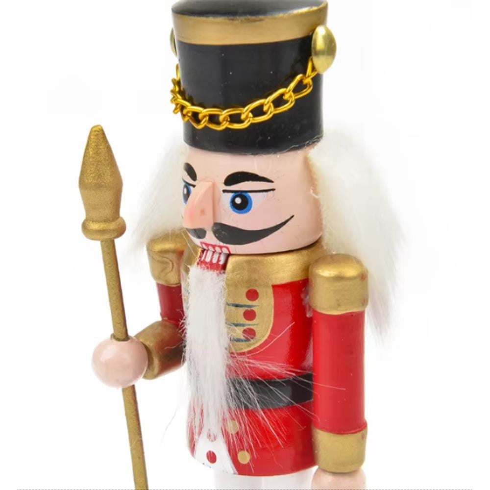 4 Adet 12cm Ahşap Kurşun Asker Yılbaşı Dekor Karışık Modeller