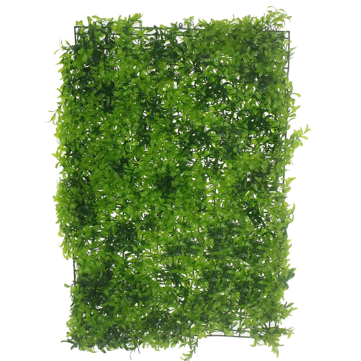 40x60cm Çiçek Panosu Panel (0,24m2) Yeşil İnce Yaprak Duvar Kaplama Paneli