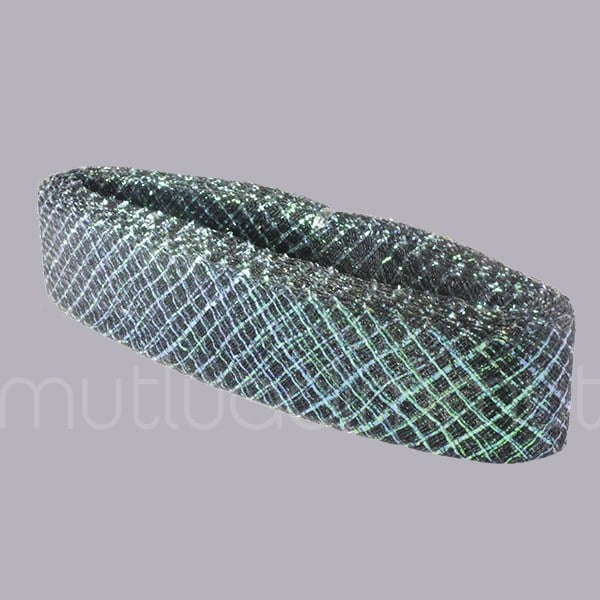 4,5cm X 25metre Simli Baklavalı Gren Esnek Kurdela