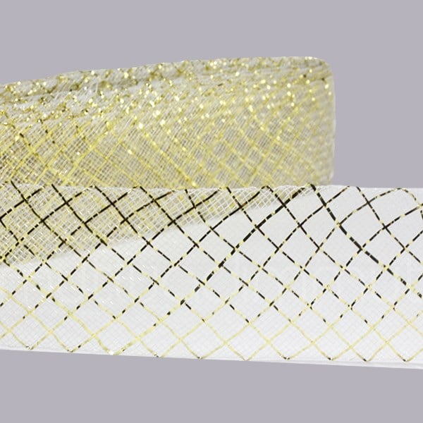 4,5cm X 25metre Simli Baklavalı Gren Esnek Kurdela