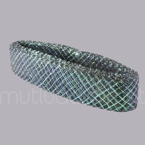 4,5cm X 25metre Simli Baklavalı Gren Esnek Kurdela