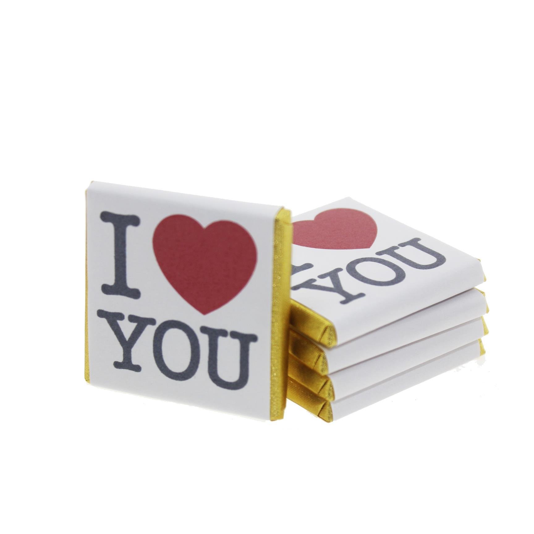 48 Adet  I Love You Seni Seviyorum Madlen Çikolata