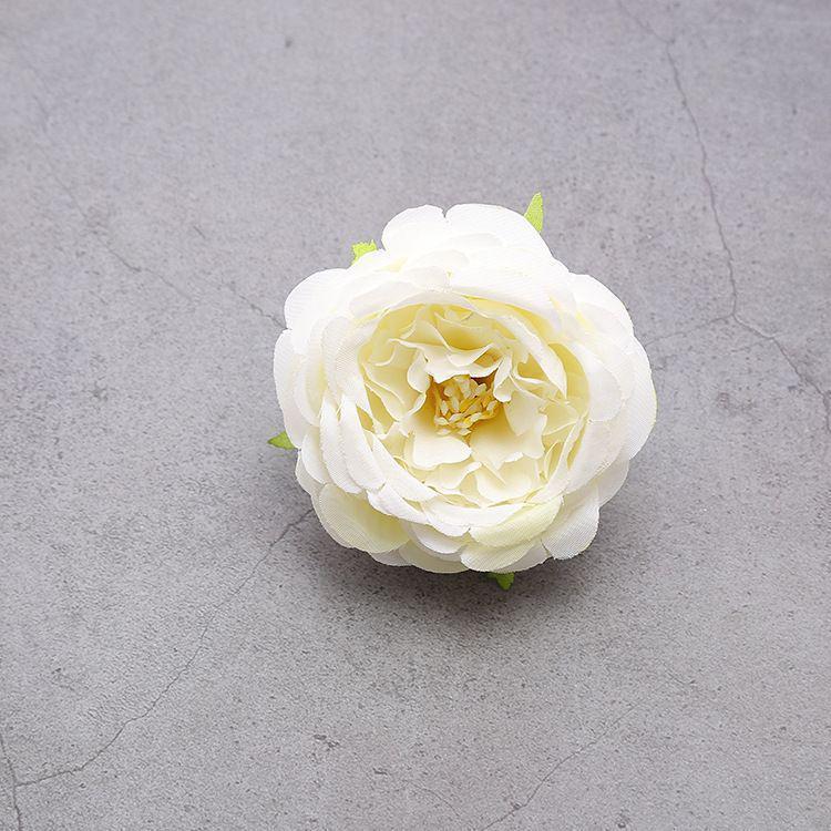 5 Adet 6cm Kumaş Şakayık Gül Kafası