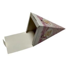 50 Adet 12cm Bebekli Lokumluk Şekerlik Karton Külah Kutu