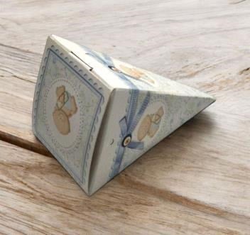 50 Adet 12cm Bebekli Lokumluk Şekerlik Karton Külah Kutu