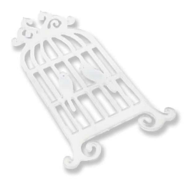 50 Adet 5x11cm Pleksi Ayna Kuş Kafesi