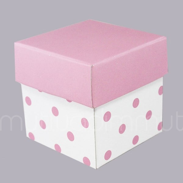 50 Adet 5x5cm Puanlı Demonte Karton Kutu