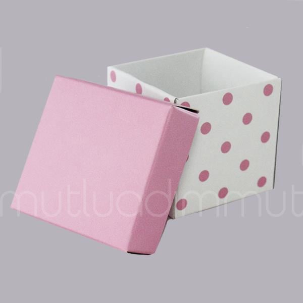 50 Adet 5x5cm Puanlı Demonte Karton Kutu