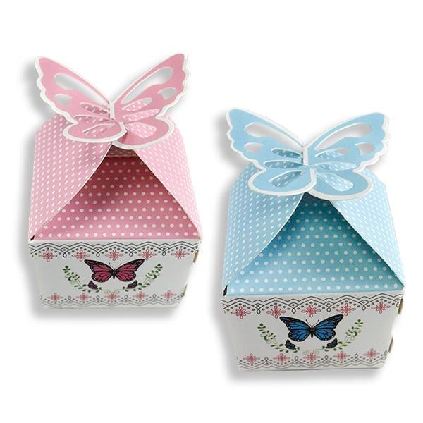 50 Adet 5x7cm Kelebek Demonte Karton Kutu