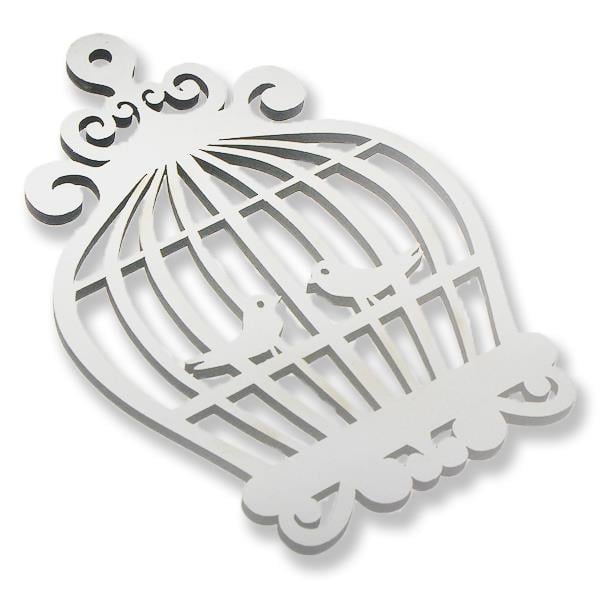 50 Adet 7x10cm Ahşap Kuş Kafesi Süs