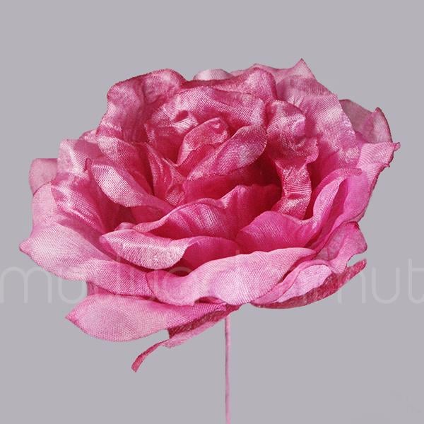 6 Adet 10cm  Kumaş Gül Çİçek