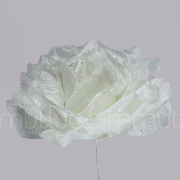 6 Adet 10cm  Kumaş Gül Çİçek