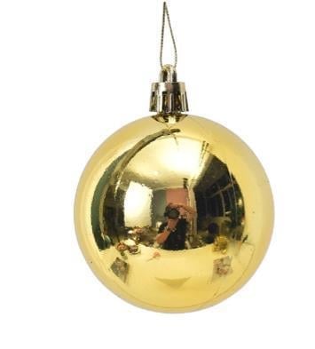 6 Adet 10cm Yılbaşı Topu Ağaç Süsü