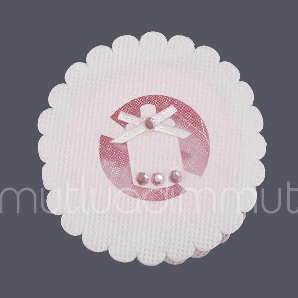 6 Adet Biberonlu Pembe Kumaş Kutu