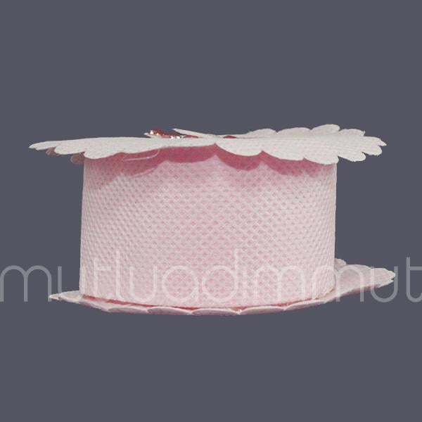 6 Adet Biberonlu Pembe Kumaş Kutu