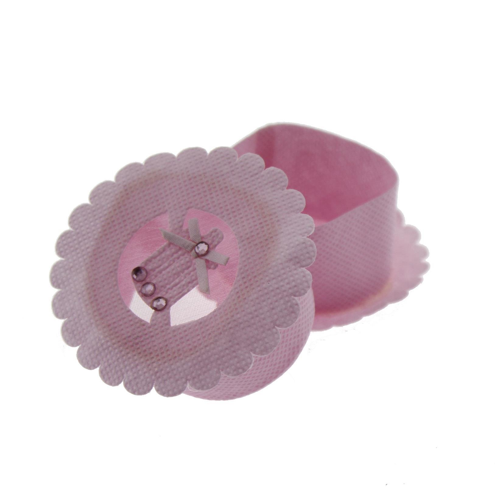 6 Adet Biberonlu Pembe Kumaş Kutu