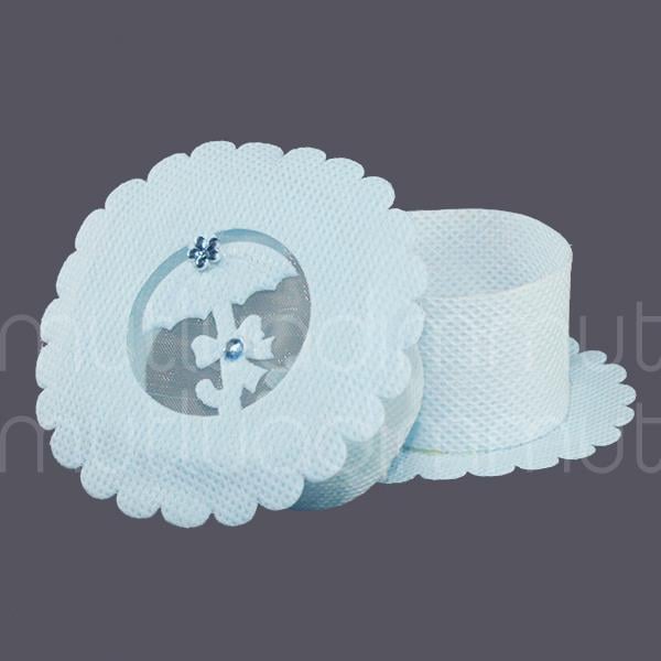 6 Adet Şemsiyeli Mavi Kumaş Kutu