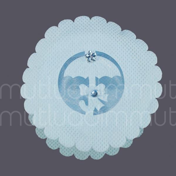 6 Adet Şemsiyeli Mavi Kumaş Kutu