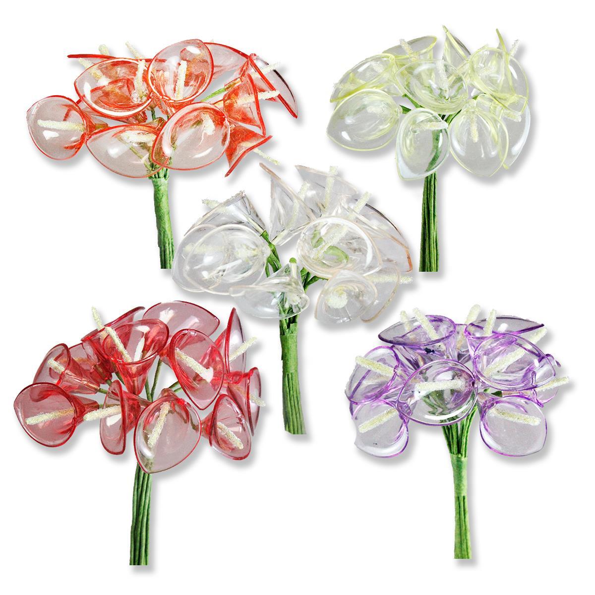 6 Demet (72 Adet) Akrilik Gala Cam Çiçek