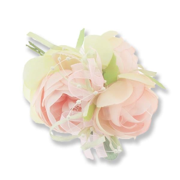 6 Demet Üç Çiçekli Tohumlu Çiçek Yaka Gülü