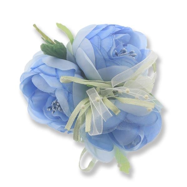 6 Demet Üç Çiçekli Tohumlu Çiçek Yaka Gülü